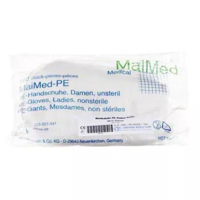 HANDSCHUHE Single use polyethylene ladies, 100 pcs HANDSCHUHE Single use polyethylene ladies, 100 pcs