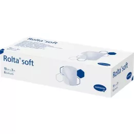 ROLTA soft synthetic cotton bandage 10 cmx3 m, 6 pcs