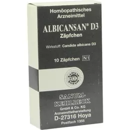 ALBICANSAN D 3 Suppositories, 10 pcs