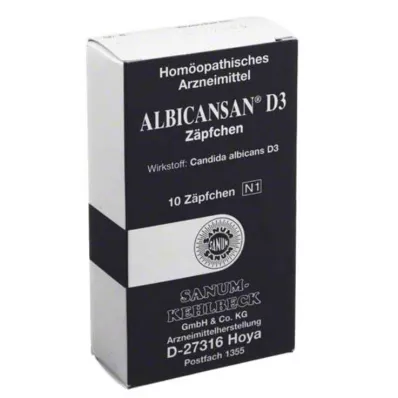 ALBICANSAN D 3 Suppositories, 10 pcs