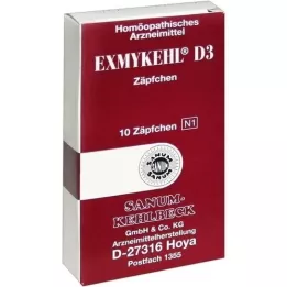 EXMYKEHL D 3 Suppositories, 10 pcs