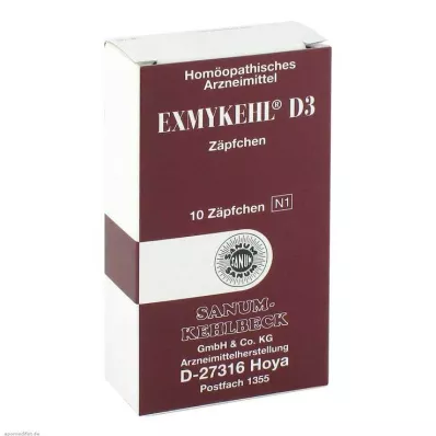 EXMYKEHL D 3 Suppositories, 10 pcs