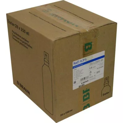 KOCHSALZLÖSUNG 0.9% B.Braun Ecolav rinsing solution, 20X250 ml KOCHSALZLÖSUNG 0.9% B.Braun Ecolav rinsing solution, 20X250 ml