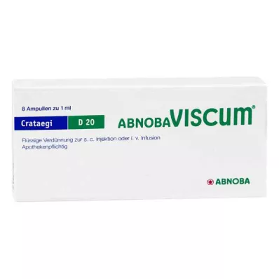 ABNOBAVISCUM Crataegi D 20 Ampoules, 8 pcs