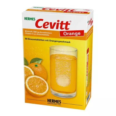 HERMES Cevitt Orange Effervescent Tablets, 60 pcs