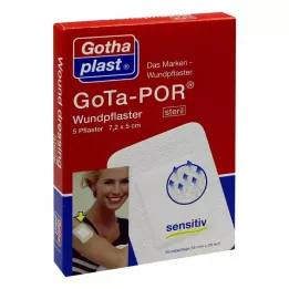 GOTA-POR Wound plaster 5x7.2 cm sterile, 5 pcs