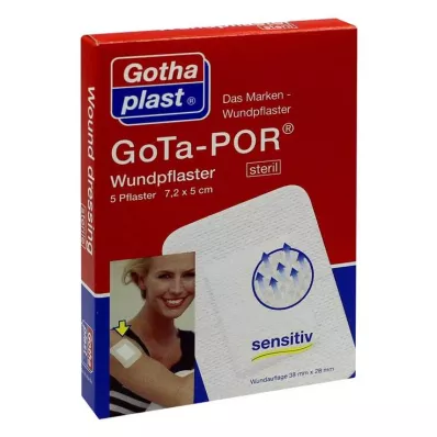 GOTA-POR Wound plaster 5x7.2 cm sterile, 5 pcs GOTA-POR Wound plaster 5x7.2 cm sterile, 5 pcs