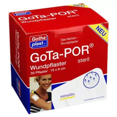 GOTA-POR Wound plaster sterile 60x100 mm, 50 pcs