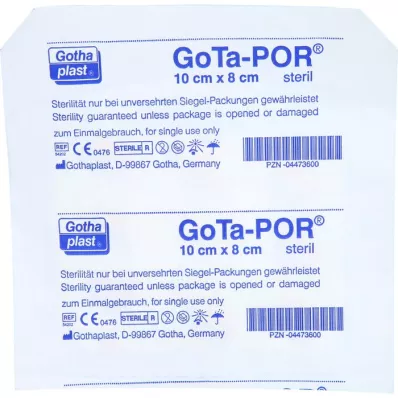 GOTA-POR Wound plaster sterile 80x100 mm, 1 pc