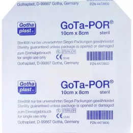 GOTA-POR Wound plaster sterile 80x100 mm, 1 pc