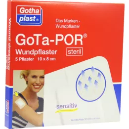 GOTA-POR Wound plaster sterile 80x100 mm, 5 pcs