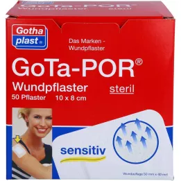 GOTA-POR Wound plaster sterile 80x100 mm, 50 pcs