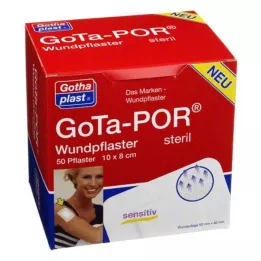GOTA-POR Wound plaster sterile 80x100 mm, 50 pcs