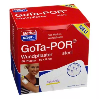 GOTA-POR Wound plaster sterile 80x100 mm, 50 pcs GOTA-POR Wound plaster sterile 80x100 mm, 50 pcs