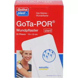 GOTA-POR Wound plaster sterile 100x150 mm, 50 pcs