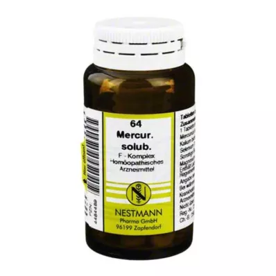 MERCURIUS SOLUBILIS F Complex No.64 Tablets, 120 pcs MERCURIUS SOLUBILIS F Complex No.64 Tablets, 120 pcs