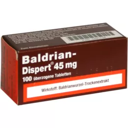 BALDRIAN DISPERT 45 mg coated tablets, 100 pcs