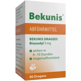 BEKUNIS Bisacodyl 5 mg enteric-coated tablets, 80 pcs