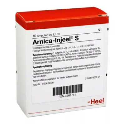 ARNICA INJEEL S Ampoules, 10 pc ARNICA INJEEL S Ampoules, 10 pc