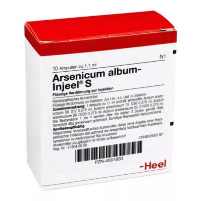 ARSENICUM ALBUM INJEEL S Ampoules, 10 pc ARSENICUM ALBUM INJEEL S Ampoules, 10 pc