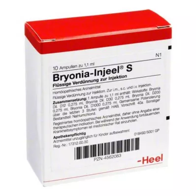 BRYONIA INJEEL S Ampoules, 10 pc BRYONIA INJEEL S Ampoules, 10 pc