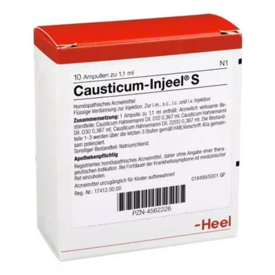 CAUSTICUM INJEEL S Ampoules, 10 pc CAUSTICUM INJEEL S Ampoules, 10 pc