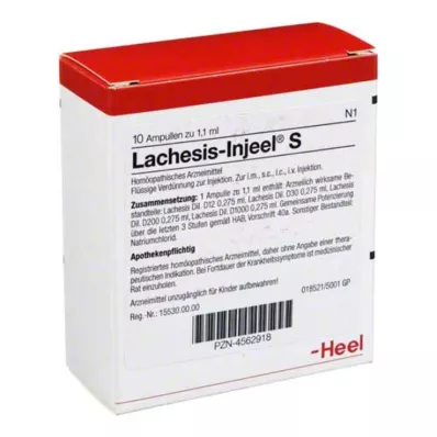 LACHESIS INJEEL S Ampoules, 10 pc LACHESIS INJEEL S Ampoules, 10 pc