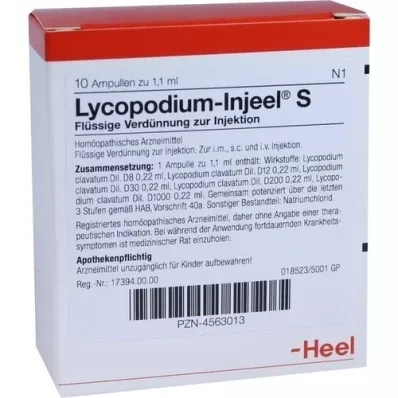 LYCOPODIUM INJEEL S Ampoules, 10 pc