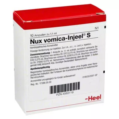 NUX VOMICA INJEEL S Ampoules, 10 pc