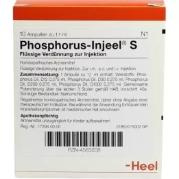 PHOSPHORUS INJEEL S Ampoules, 10 pc