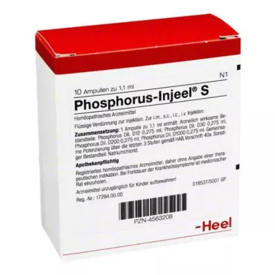 PHOSPHORUS INJEEL S Ampoules, 10 pc