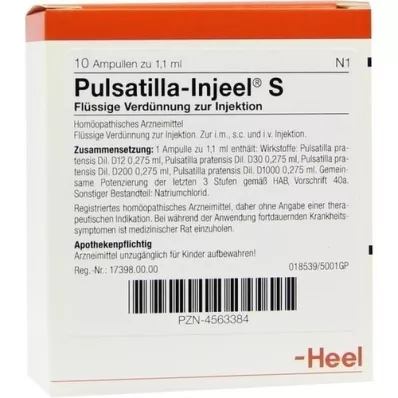 PULSATILLA INJEEL S Ampoules, 10 pc