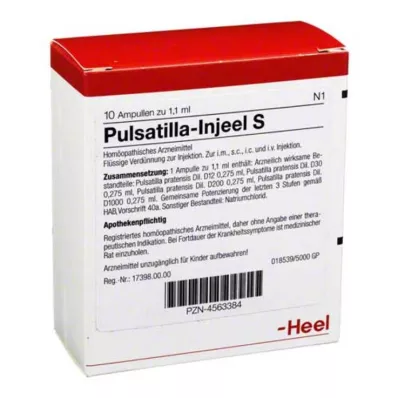 PULSATILLA INJEEL S Ampoules, 10 pc PULSATILLA INJEEL S Ampoules, 10 pc