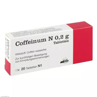 COFFEINUM N 0.2 g tablets, 20 pcs COFFEINUM N 0.2 g tablets, 20 pcs
