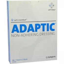 ADAPTIC 7.6x7.6 cm moist wound dressing 2012DE, 50 pcs