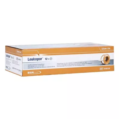 LEUKOPOR 2.5 cmx5 m, 12 pcs