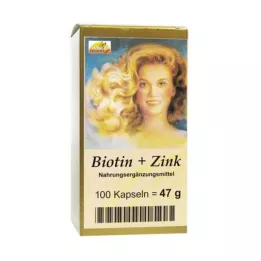 BIOTIN PLUS Zinc Hair Capsules, 100 Capsules