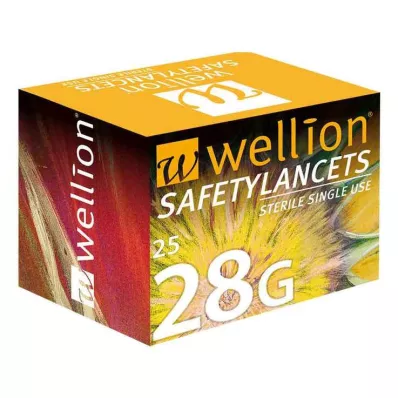 WELLION Safetylancets 28 G safety enamels, 25 pcs WELLION Safetylancets 28 G safety enamels, 25 pcs