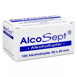 ALKOHOLTUPFER Alcosept, 100 pc