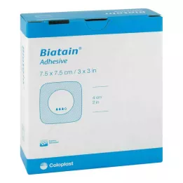 BIATAIN Foam dressing 7.5x7.5 cm self-adhesive, 10 pcs