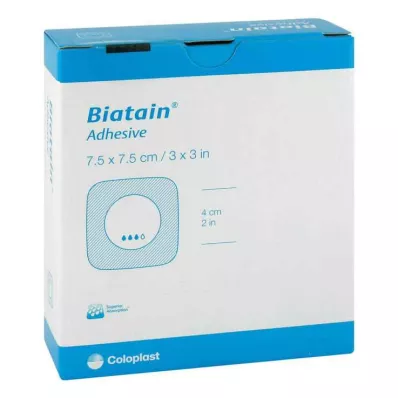 BIATAIN Foam dressing 7.5x7.5 cm self-adhesive, 10 pcs BIATAIN Foam dressing 7.5x7.5 cm self-adhesive, 10 pcs