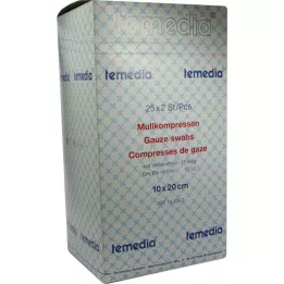 MULLKOMPRESSEN 10x20 cm sterile 12-fold 17-thread, 50 pcs