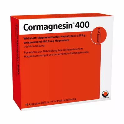 CORMAGNESIN 400 ampoules, 10X10 ml
