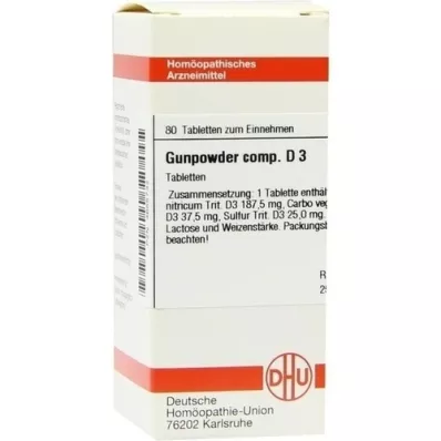 GUNPOWDER comp.D 3 tablets, 80 pcs
