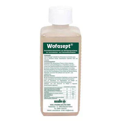 WOFASEPT Instrument and surface disinfection, 250 ml