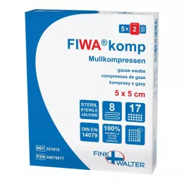 MULLKOMPRESSEN 5x5 cm sterile 8x, 5X2 St