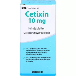 CETIXIN 10 mg film-coated tablets, 20 pcs
