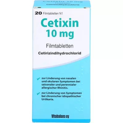 CETIXIN 10 mg film-coated tablets, 20 pcs