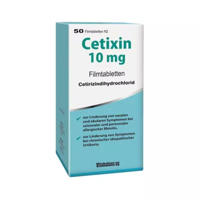 CETIXIN 10 mg film-coated tablets, 50 pcs CETIXIN 10 mg film-coated tablets, 50 pcs