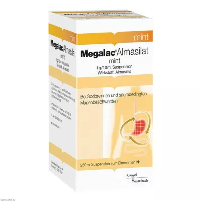 MEGALAC Almasilate mint suspension, 250 ml MEGALAC Almasilate mint suspension, 250 ml